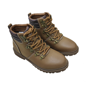 Bottes à lacets en cuir nubuck antidérapantes pour femmes, modèle 2024, chaudes, en fourrure de mouton, pour l'hiver, à semelle épaisse - Product Image 2