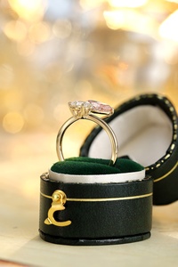 Damen neuer 18 Karat Gold <span class=keywords><strong>Ring</strong></span> Pink Kultivierter Diamant Verlobung sring aus anpassbarem Schmuck Diamond Clarity VVS - Product Image 2