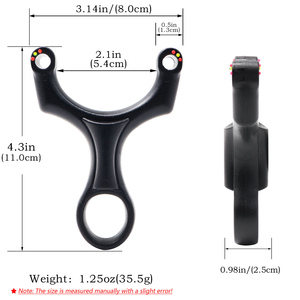 Fionda in Resina Nera di Alta Qualità con Dispositivo di Mira, Accessori Sportivi di Lusso Economici per Caccia all'Aperto - Product Image 2