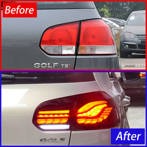 Vw गोल्फ 6 mk6 2010-2012 कार टेल लैंप असेंबली ने नए डिजाइन के नेतृत्व वाले ऑटो ड्रैगन स्केल टेललाइट संशोधन सामान 6000k - Product Image 3