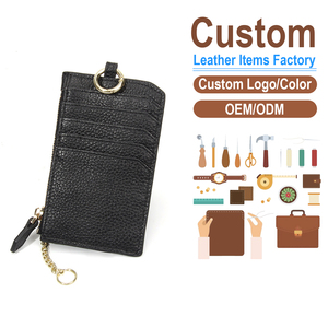 Genuine Leather Multi-Slot <b>Card</b> Holder, Top Grain Cowhide <b>Card</b> Wallet, OEM/ODM Custom Factory, Portable <b>Card</b> Case - Product Image 1