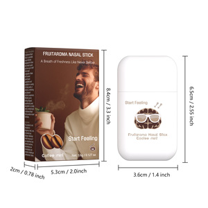 Bálsamo Refrescante con Sabor a Frutas (8 Tipos) para la Fatiga al Conducir, Descongestionante Nasal, Barritas Energéticas, Inhalador Nasal en Barra - Product Image 1