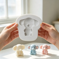 Moules en silicone Candyer pour résine, formes de girafe, panda, lapin, lion, adaptés au fondant, aux bougies parfumées et aux décorations en plâtre