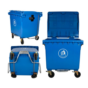 Outdoor 100l 120l 240l 360l 660l 1100l <span class=keywords><strong>Plastic</strong></span> Vuilnisbak Vuilnisbak Vuilnisbak Vuilnisbak Vuilnisbak Met Dekselpedaal - Product Image 4