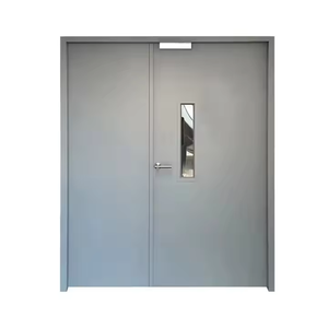 Nouvelle porte transparente isolée en acier Durable feuille sécurité intérieur <span class=keywords><strong>verre</strong></span> porte coupe-feu usine directe - Product Image 1