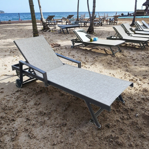 Hot Sale Aluminum Outdoor Sunlounge <strong>Lounge</strong> Back Support Modern Design Plush Lazy Sofa Bed for Adults and Babies for Hotels - Product Image 3