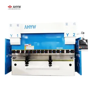 Anhui Yawei CNC Press Brake, CNC Hydraulic Plate Bending Machine, Metal Sheet Bender YWB-63T2500, 100T3200, 160T4000, 500T6000