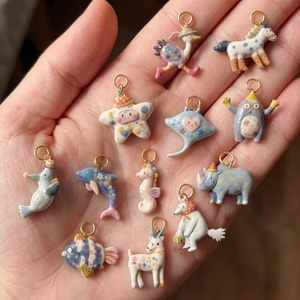 Nuevos Colgantes DIY de la Serie Animal Europeo-Americana, de Acero Inoxidable Galvanizado con Estampado por Goteo de Aceite, Estilo Pañuelo - Product Image 1