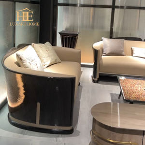 Venta caliente popular nuevo diseño sofá de lujo moderno sofá muebles sala de estar de cuero natural de lujo sofá conjunto - Product Image 2