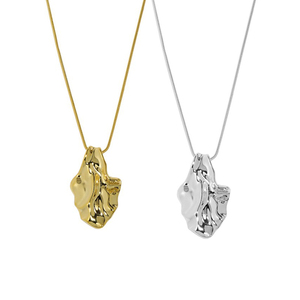 Wuqie S925 <span class=keywords><strong>collana</strong></span> in argento Sterling con pendente a forma di foglia irregolare europea a forma di <span class=keywords><strong>serpente</strong></span> - Product Image 1