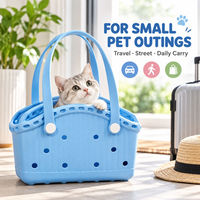 Sac de transport pour animaux de compagnie en EVA moulé 36x18x25cm, fourre-tout ventilé à ouverture supérieure pour chats et petits chiens, 8 couleurs, vente en gros pour le voyage