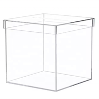 Boîte de présentation de mariage en acrylique transparent personnalisée en gros + stockage de cadeaux | Conteneurs à couvercle empilables