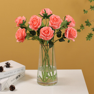 Roses artificielles Ruilisi, fleurs en soie, 30 cm-100 cm, bouquet pour mariage et décoration de la maison - Product Image 2
