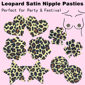 Cache-tétons adhésifs jetables, respirants et sans couture, pour femmes matures sexy, avec motif léopard - Product Image 1
