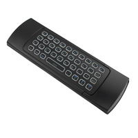 MX3 rétro-éclairage 2.4G, clavier sans fil air mouse, mini-clavier MX3 rétro-éclairage, télécommande vocale