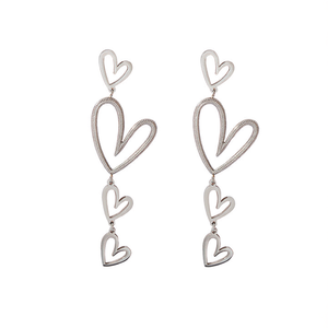 ต่างหูรูปหัวใจ PBBA-914 SmileJoyas สำหรับผู้หญิง ดีไซน์โรแมนติก ชุบทอง PVD บนสแตนเลสสตีล สวยเก๋ เหมาะสำหรับงานปาร์ตี้ - Product Image 2