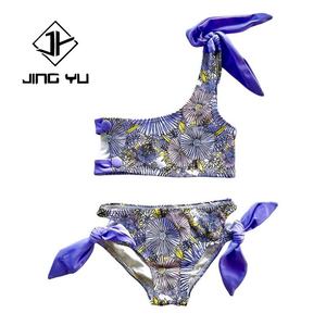 Traje de Baño Profesional OEM, Traje de Baño Infantil Estampado de Alta Calidad, Bikini de Nailon Ecológico Personalizado para Niñas - Product Image 3