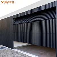 Portes de garage en aluminium isolées de luxe pour maisons, porte de garage sectionnelle moderne, porte de garage électrique à grille