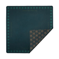 Tapis de Mahjong Moderne de Luxe Écologique Décoratif Double Face Doré et Noir, Inodore, Antidérapant, Pliable, Portable, en Caoutchouc Personnalisé