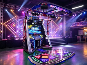 Máquina de Baile E Dance <span class=keywords><strong>Evolution</strong></span>, Operada con Monedas, de Acero Inoxidable, Interactiva para <span class=keywords><strong>2</strong></span> Jugadores, <span class=keywords><strong>Juego</strong></span> de Música Arcade para Parques de Diversiones - Product Image 2