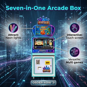 Console de jeu d'arcade commerciale pour un seul joueur, en plastique et métal, écran tactile HD de 22 pouces, anglais, 7 jeux de flipper rétro préinstallés - Product Image 6