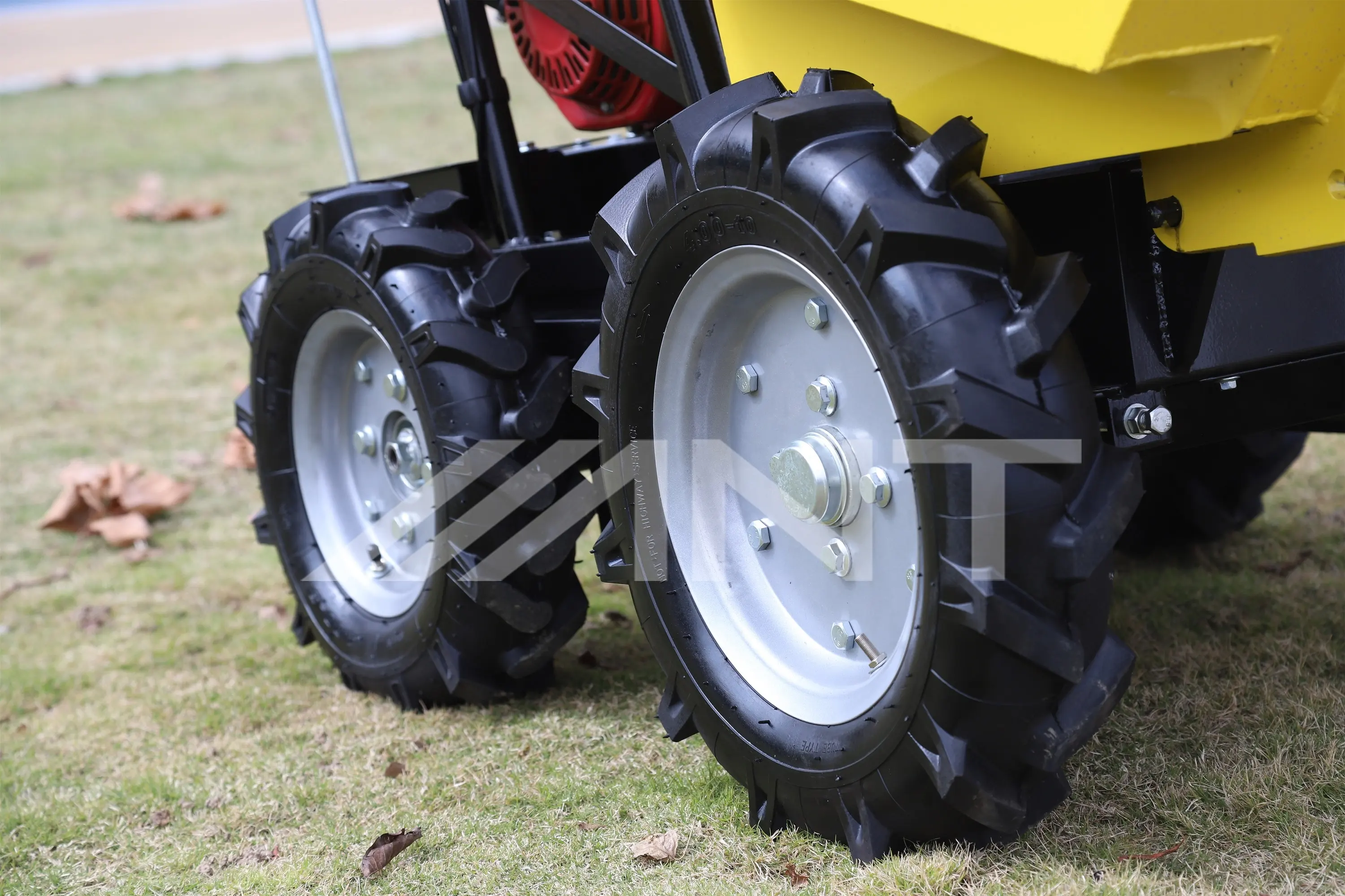 Easy Turning ANT Power Wheel Barrow Mini Dumper BY350 para carga y transporte de jardín Parte de retroexcavadoras Género usado