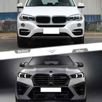 Kit de Carrocería de Material PP para X6 F16 2015-2019y a 2024y~ F96 X6M BODYKIT Facelift, Juego Exterior de Parachoques Delanteros y Traseros, Faldones Laterales
