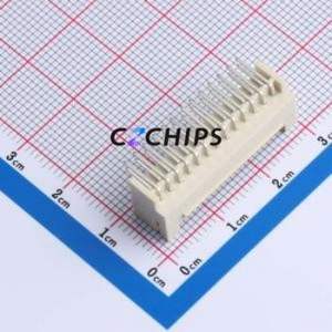 W200120K-26PY2423 Wire-to-Board Pin Header Bent Lead Through Hole,P=2mm Connector 2x13P 2mm Right Angle Insert PHB - Product Image 2