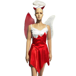 Disfraz de Ángel caído y diablo de Halloween para mujer, disfraz de fiesta con alas de uniforme, conjunto para disfraces de juego - Product Image 2