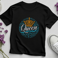 Transfert thermocollant motif couronne de reine en strass pour T-shirts, prêt à presser