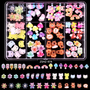 Manicure 12 Girdrs Bow Cartoon <strong>Nail</strong> Resin Butterfly 3D <strong>Nail</strong> Art Charms Kawaii Design Mixed Accessories For <strong>Nail</strong> Art DIY - Product Image 5