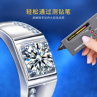 Bijoux de mode bagues en argent sterling 925 diamant classique Moissanite bague de fiançailles pour les amoureux