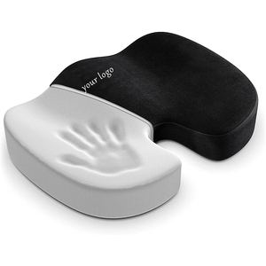 WJ-194 busa memori abu-abu kursi kantor bantal kursi nyaman bentuk U pola pengurang tekanan untuk Penggunaan dapur Linu sakit tulang ekor - Product Image 2