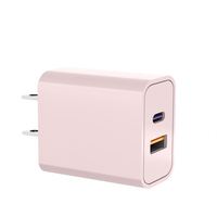 Prise murale universelle Usb c 40w Bloc de charge rapide Adaptateur secteur PD QC 2 ports Multiport Brick Type c Box Chargeur de voyage