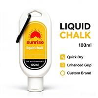 Personnalisation, tenue plus forte, antidérapant, 250 ml de carbonate de magnésium, respectueux de la peau, craie liquide pour la gym, pour les sports, l'escalade