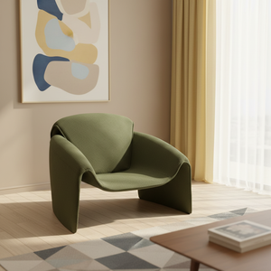 Fauteuil inclinable minimaliste en bois style <span class=keywords><strong>Art</strong></span> Déco, <span class=keywords><strong>chaise</strong></span> individuelle pour salon, appartement, hôtel, <span class=keywords><strong>chaise</strong></span> Crab - Product Image 6