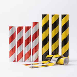 <b>Reflective</b> <b>Tape</b> 2 Inch X 98 FT Waterproof Self Adhesive High Visibility Safety Warning Arrow Dot Sticker Outdoor Road Sign - Product Image 2