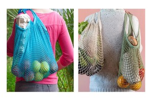 กระเป๋าผ้าตาข่ายพกพาแบบกำหนดเอง กระเป๋าช้อปปิ้งใส่ของชำนำกลับมาใช้ใหม่ได้ทันสมัย สีสันสดใส พร้อมโลโก้สั่งทำสำหรับใส่ผลไม้ - Product Image 5