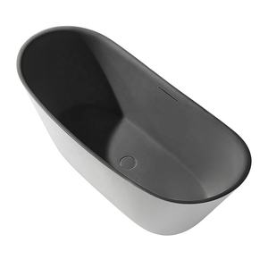 Bañera de piedra de <span class=keywords><strong>roca</strong></span> artificial ovalada verde, bañera de remojo de SPA interior para proyectos de apartamentos de Hotel, diseño independiente colorido - Product Image 4