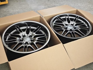 Jantes YQ à Déport Profond 18x8j 18x9.5j ET 20/22 PCD 5x120 CB 74.1 Jante Style Rétro pour BMW E60 E39 E40 E30 M5 M3 Noir Hyper Black - Product Image 3