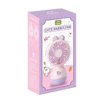 Mini ventilateur portable mignon rechargeable à vent fort et faible bruit, ventilateur de poche à économie d'énergie pour enfants, voyage, refroidissement personnel