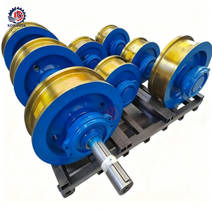 क्रेन के लिए बड़े पहियों 3 टन मोबाइल क्रेन बड़े व्यास ओम गैर मानक स्टील क्रेन रेल व्हील जाली स्टील व्हील - Product Image 3