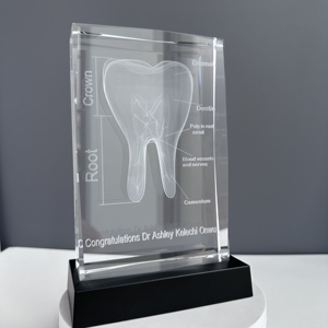 Sang Trọng <span class=keywords><strong>3D</strong></span> Laser Cube Pha Lê Mô Hình Răng Và Miệng Khoang Lưu Niệm Cho Bảng Trang Trí Và Khoa Học Giáo Dục - Product Image 1