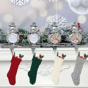 Ensemble de décorations de Noël en tissu tricoté polyester Yiwu Southpeak avec sac à bonbons assorti pour la maison - Product Image 2