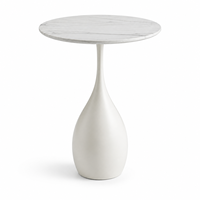 Table basse moderne en dalle de roche blanche, piétement en fer sculptural, portable, écologique, pour salon, hôtel, OEM ODM, directement de l'usine