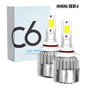 Phares LED automobiles transfrontaliers C6, phares avant H4, phares 9005, 9006, H11, H7 - Product Image 5