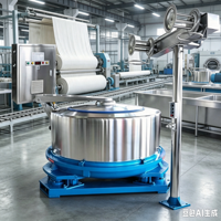 Déshydrateur à fréquence variable à connexion directe de grande capacité 800 kg, essoreuse pour les usines textiles, de teinture, de jeans et de lavage