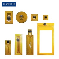 Étiquette FPCNFC de taille ultra petite de 10 mm de diamètre, puce NTAG424DNA, marque dynamique anti-contrefaçon