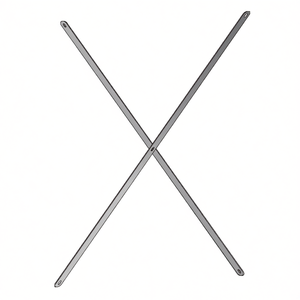 Support Fami System Ar Stiffening Cross L850 H3010 Gris Foncé RAL7000 - Product Image 3