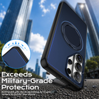 Étui de téléphone antichoc avec béquille pour Samsung S26 S25 S24 Ultra, coque hybride magnétique tendance pour Samsung A07 A57 A16